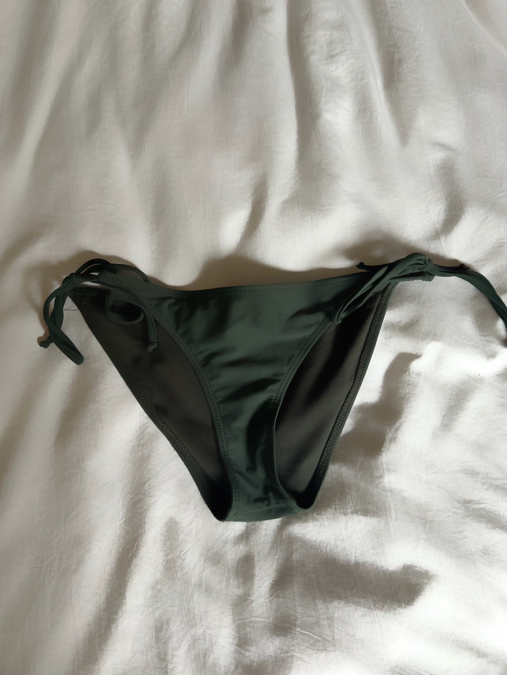 Kulani Kinis Dark Green Tie-Side Bikini Bottom